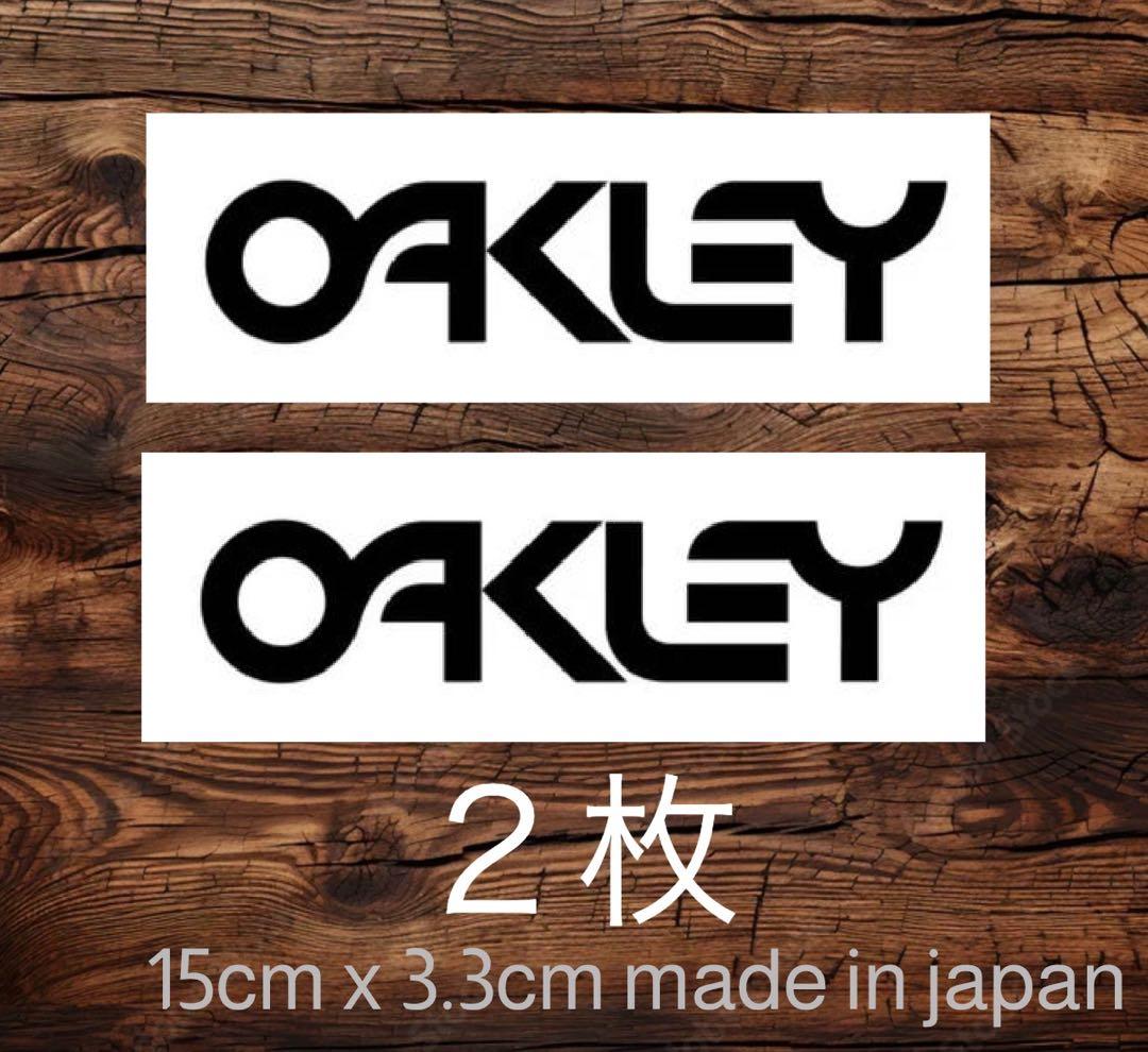 カスタム可能】2枚黒Oakley オークリー ステッカー - メルカリ