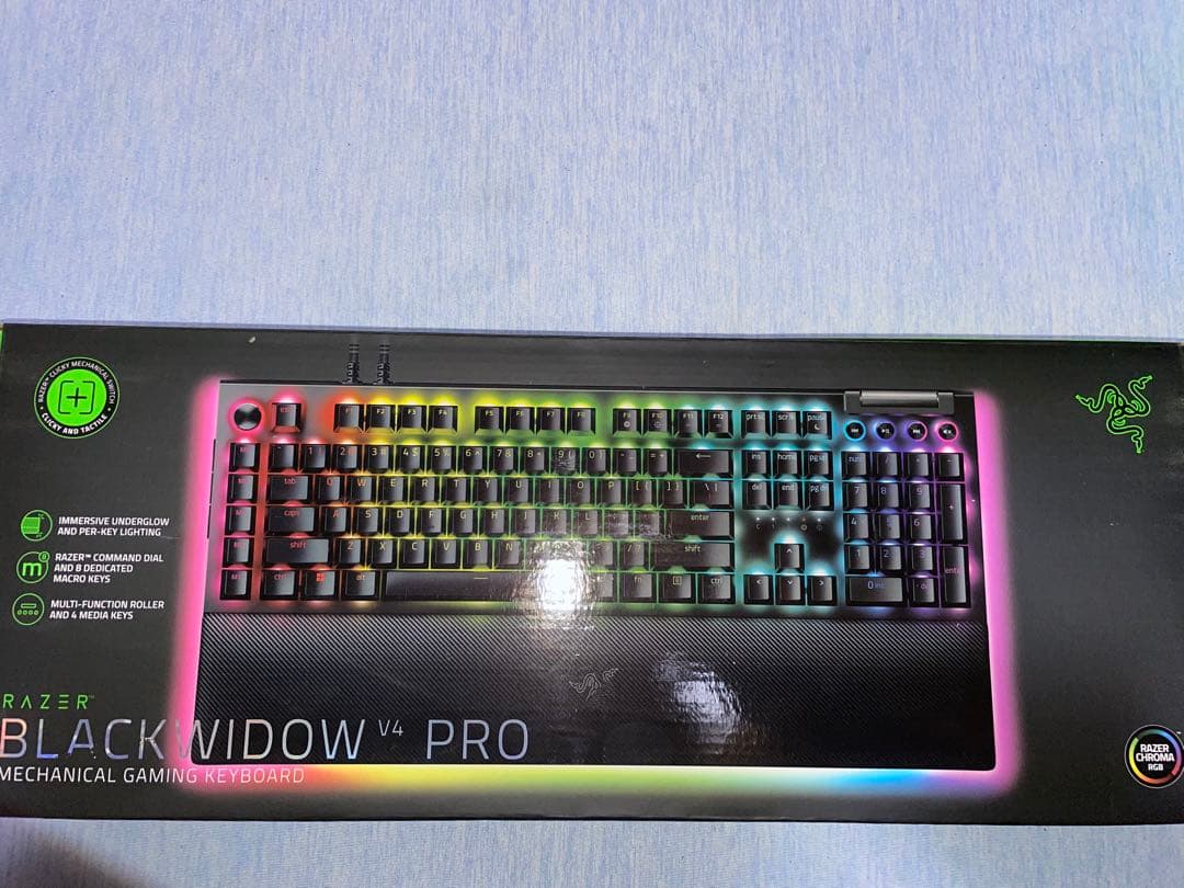 Razer BlackWidow V4 Pro メカニカルキーボード Amazon | Razer BlackWidow V4 Pro 有線メカニカルゲーミング