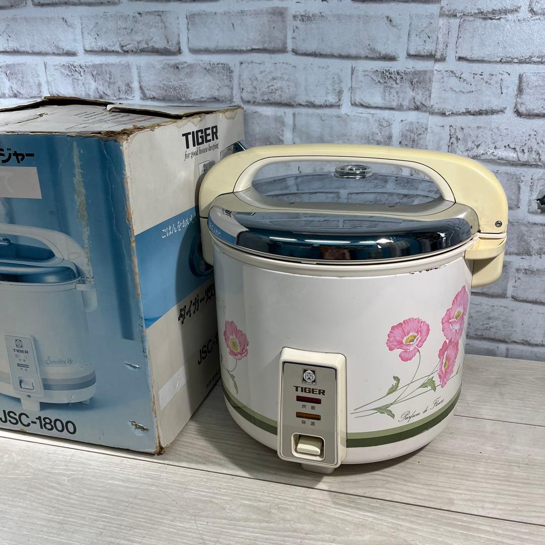 TIGER JSC-1800 花柄炊飯器 本体 昭和レトロ 整理番号B3 - メルカリ