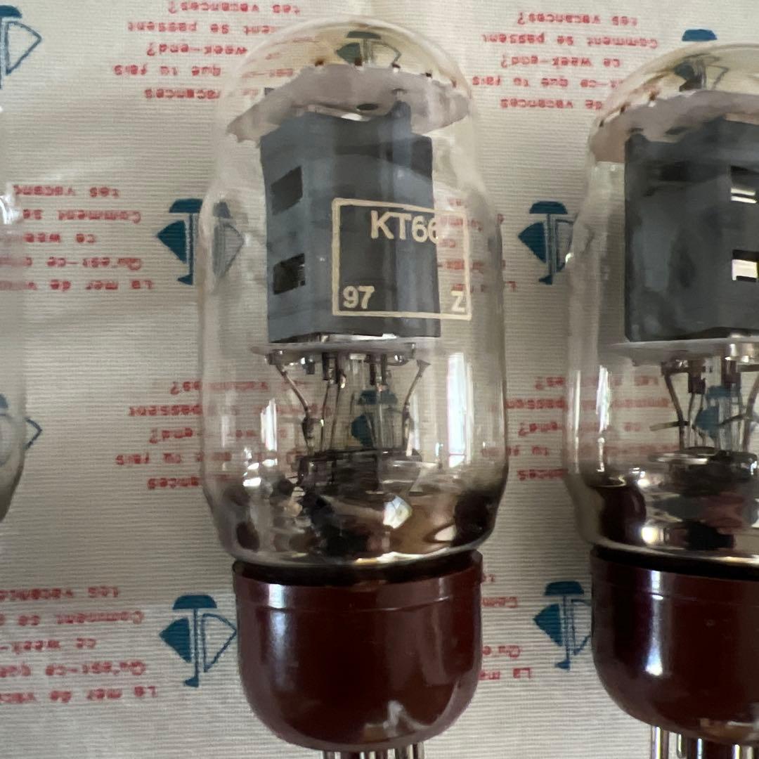 真空管ゴールデンドラゴン KT66 4本 箱付 マッチドクワッド 動作品