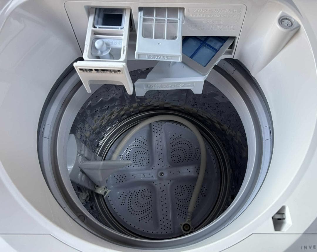 SHARPタテ型洗濯乾燥機 8kg ES-TX8J-W 2025年製 ほぼ未使用 - メルカリ