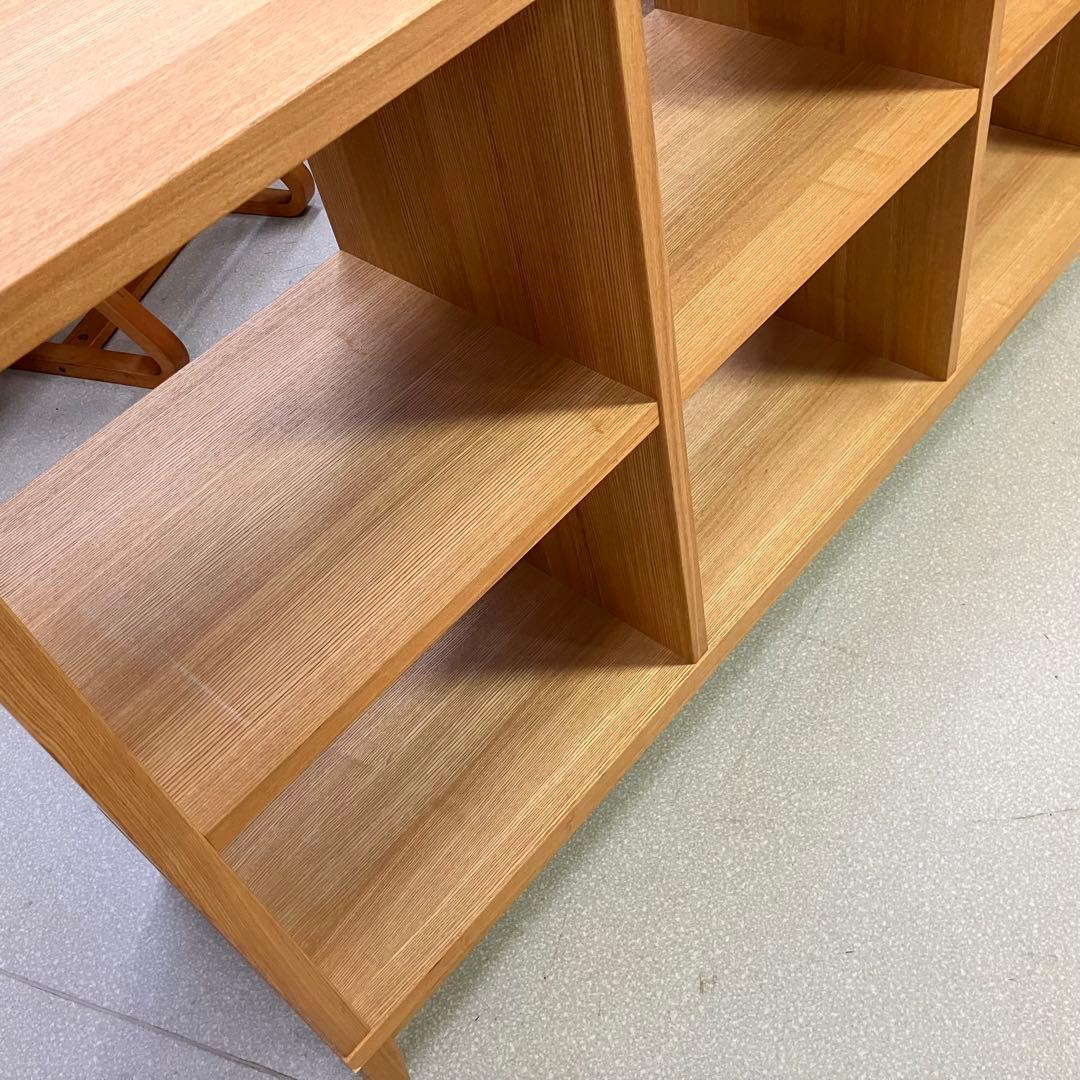 MUJI 無印良品 脚付き オープンシェルフ タモ材 廃盤品 - メルカリ