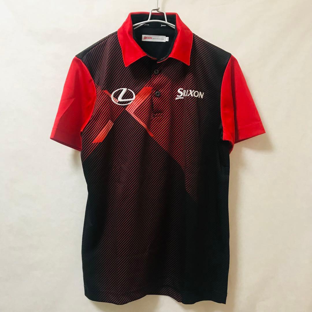 美品✴️SRIXON『松山英樹 コレクション ポロシャツ M』2016年／赤／黒