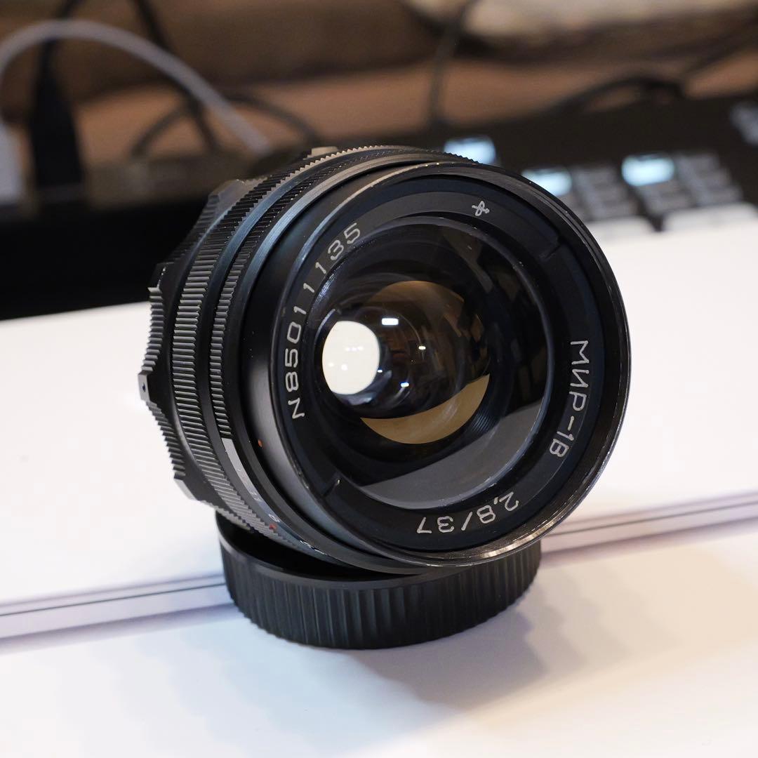 Mir-1 37mm f2.8 M42マウント FLEKTOGON 防湿庫保管 ロシアンホワイトの準広角 Mir-1 37mm F2.8 はFlektogonのコピーレンズ
