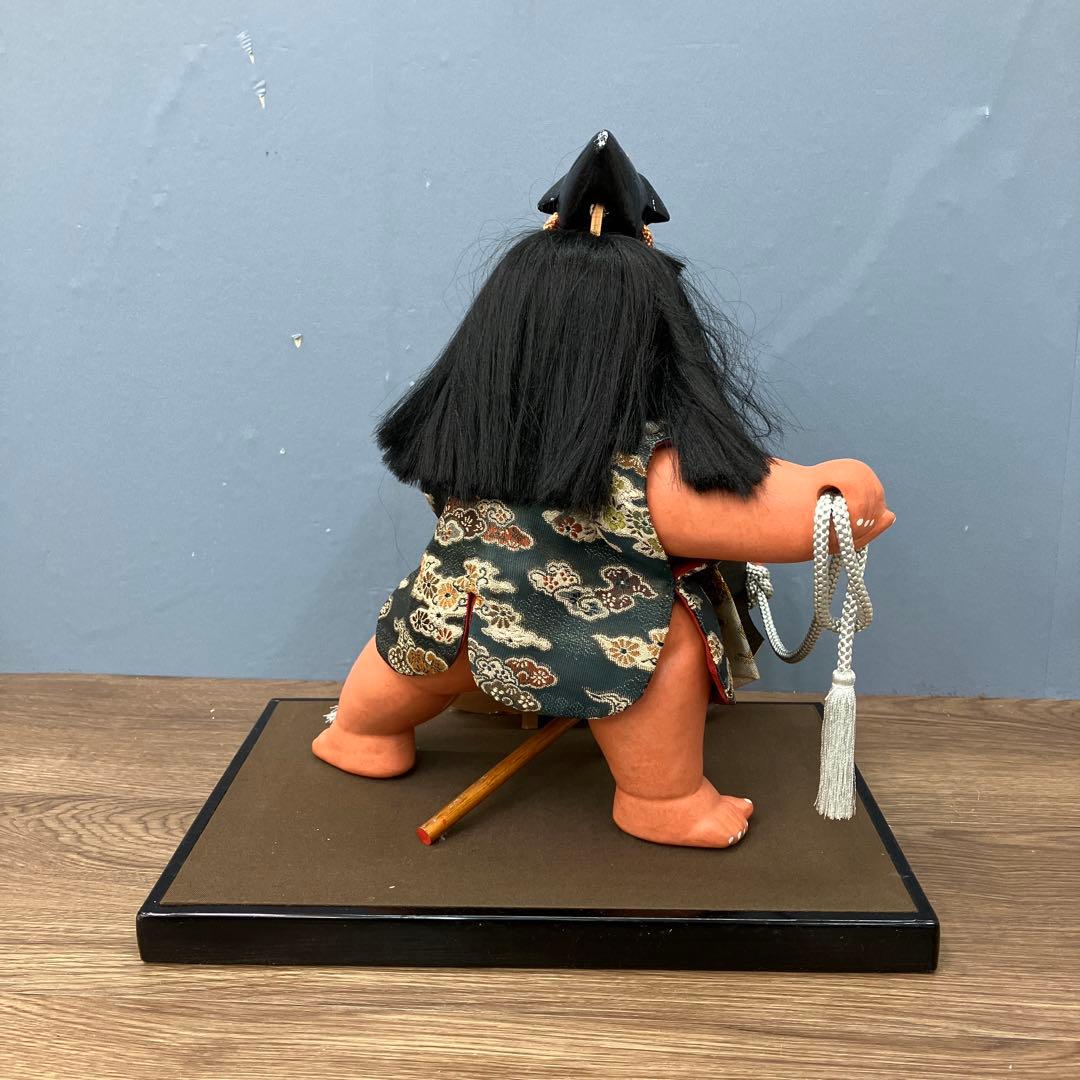 3F 昭和レトロ 五月人形 金太郎 剛健 貞峰作 ガラスケース無し 置物