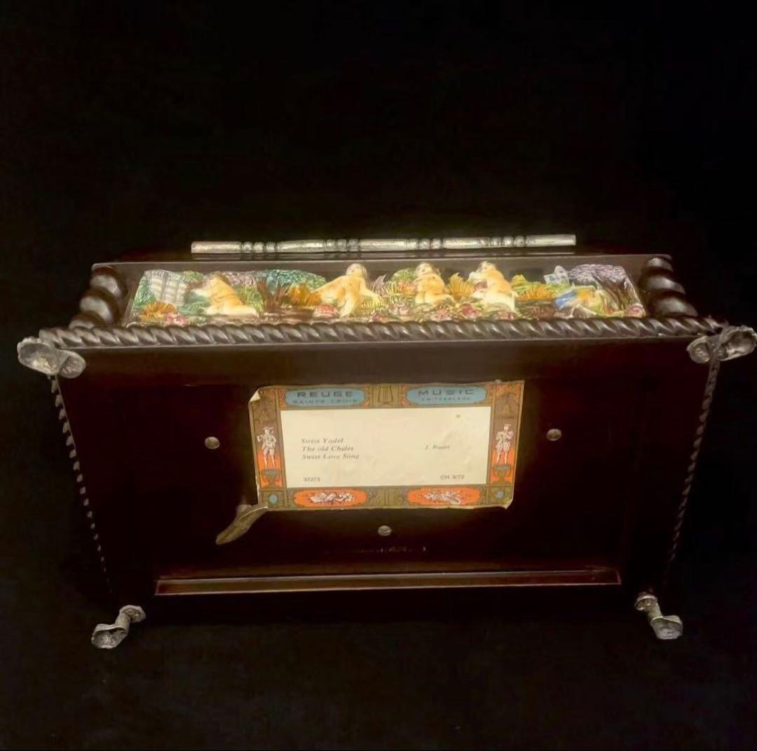 厳選希少作 REUGE リュージュ 72弁 オルゴール カポディモンテ 七宝