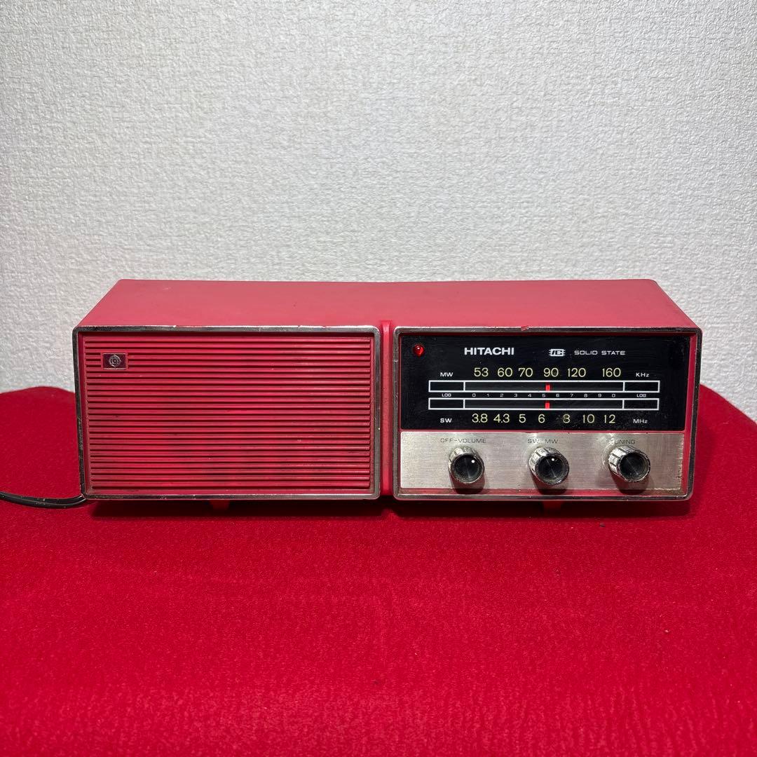 昭和レトロ 当時物 日立 トランジスタラジオ W-542 - メルカリ