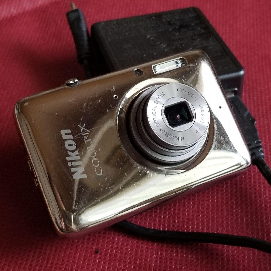 実動 Nikon ニコン COOLPIX S02 超小型ボディー希少 コンデジ - メルカリ
