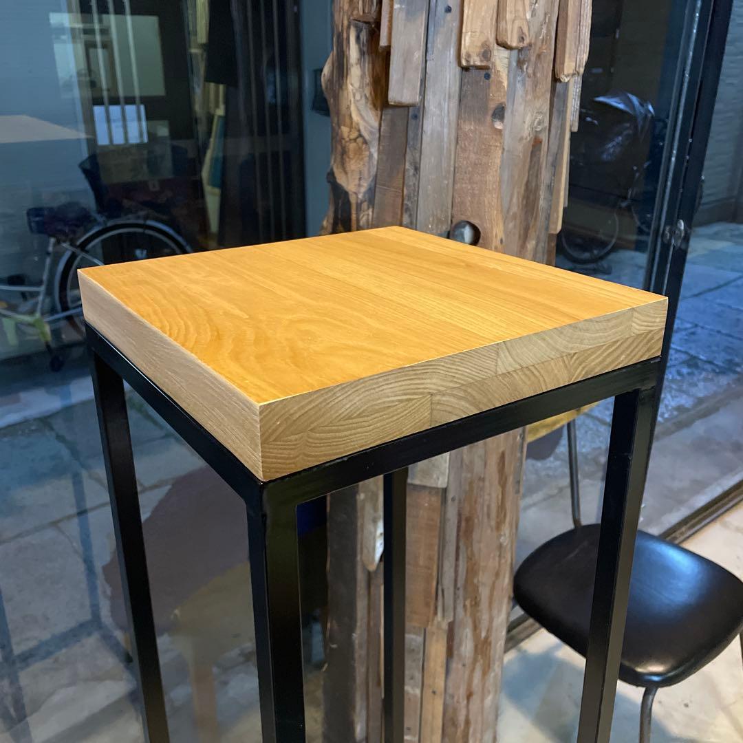 ディスプレ用什器 ステンレス サビ加工 木製板