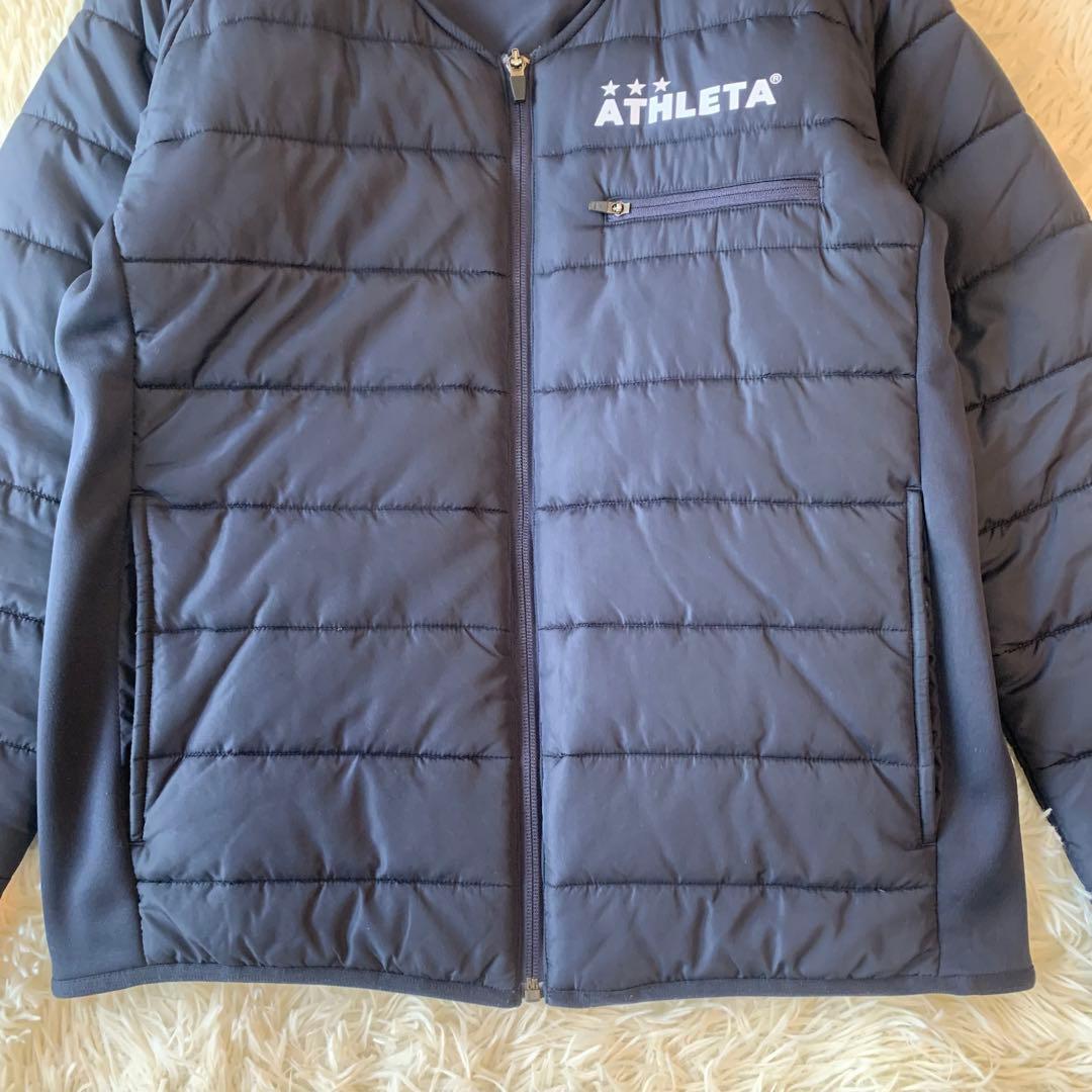 美品 ATHLETA アスレタ ノーカラー ユニセックス インナーダウン