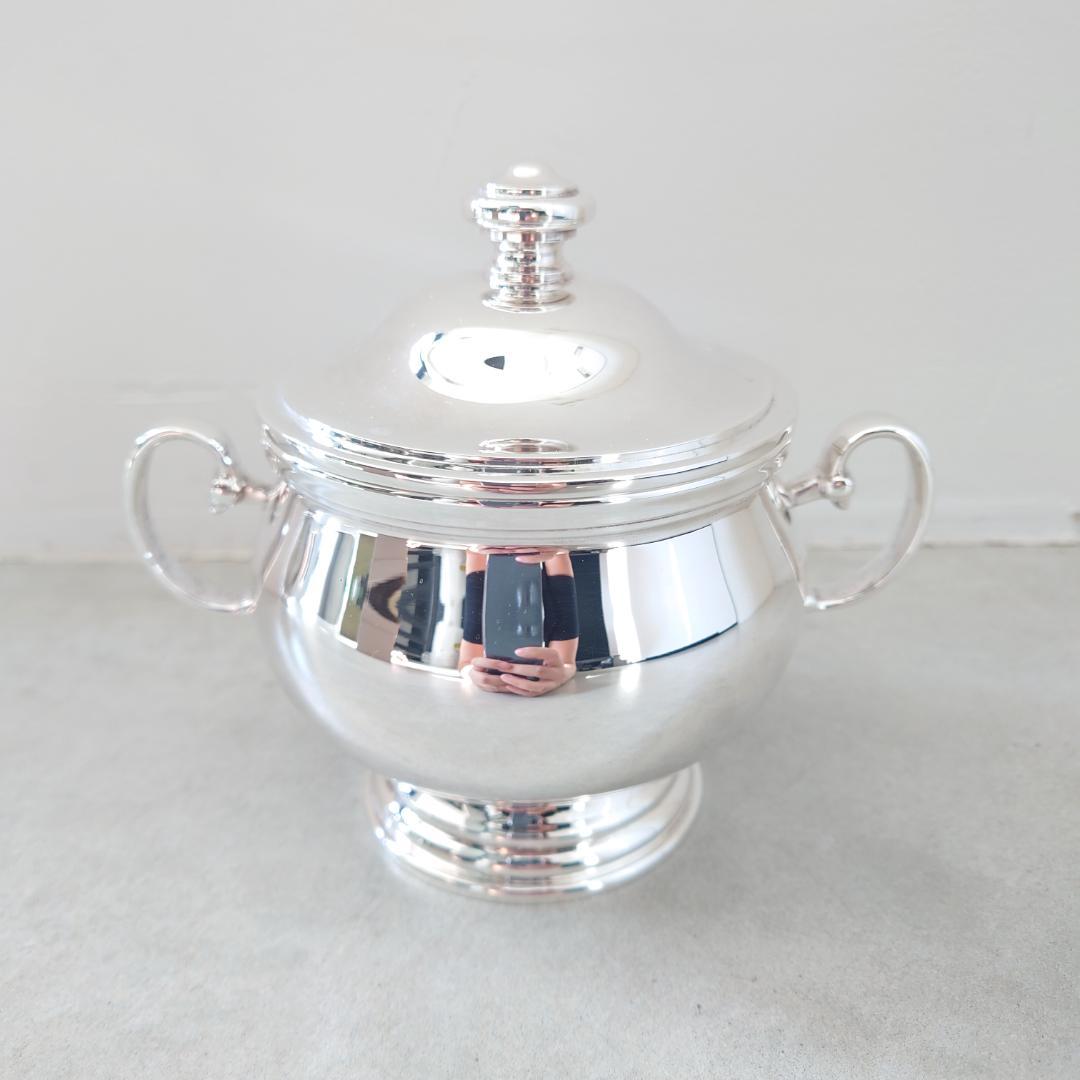 極美品 クリストフル アルビ シュガーポット 布袋付き - メルカリ