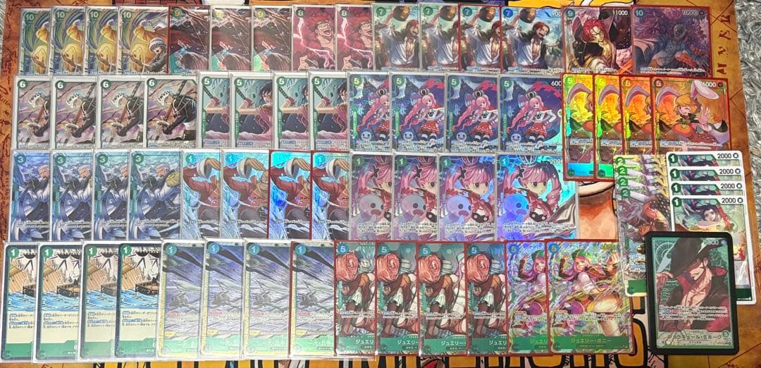 ワンピース 緑ミホーク フルパラ デッキ 調整パーツ付き まとめ売り