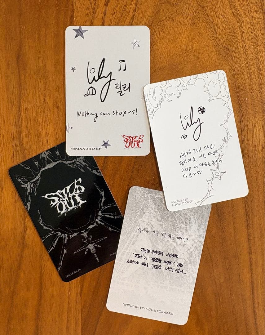 NMIXX◾️リリー公式トレカ4枚セット /カード送料込 匿名発送エン