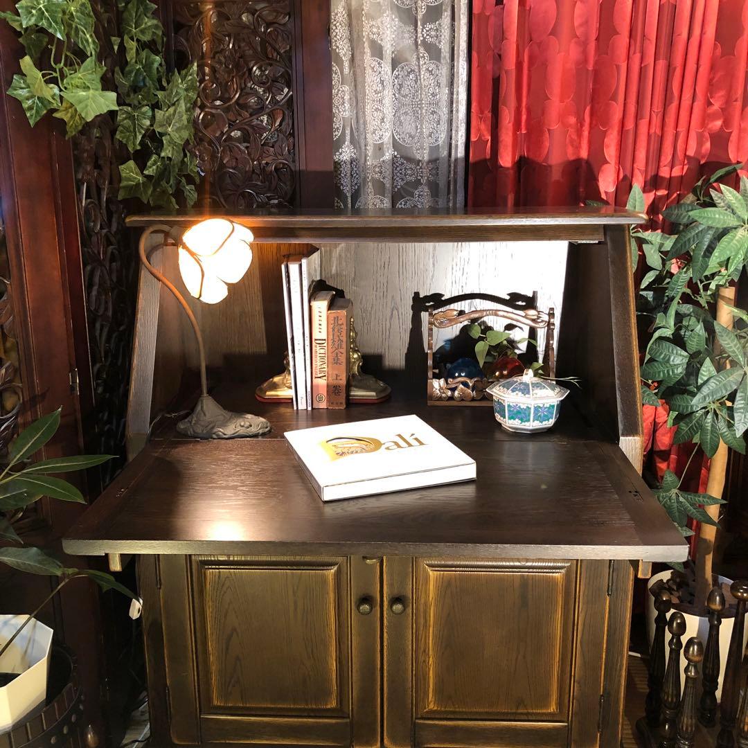 Sale 国産ヴィンテージ 北海道旭川 近藤工芸 ライティングビューロー