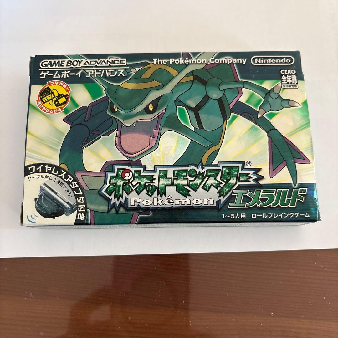 ポケットモンスター エメラルド GBA ワイヤレスアダプター付き動作確認