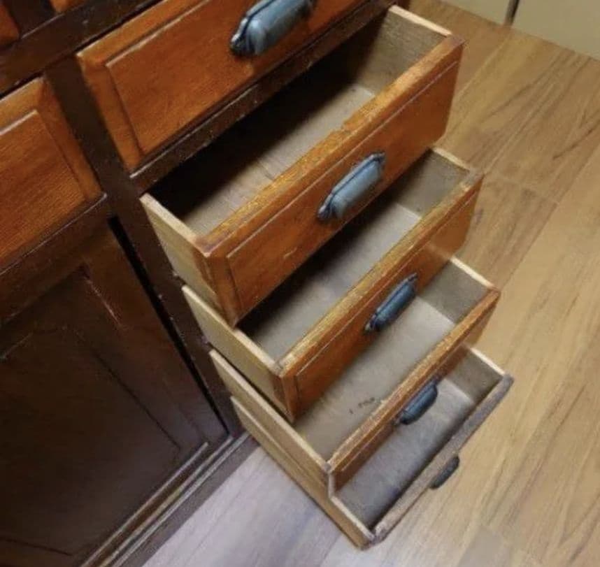 値下げ！【送料込】骨董 大正時代 机 ライティングビューロー デスク