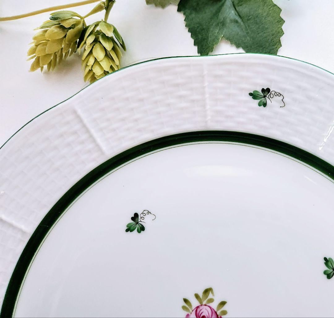 ヘレンド【未使用・美品】《ウィーンの薔薇》ディナープレート25.7cm2枚セット