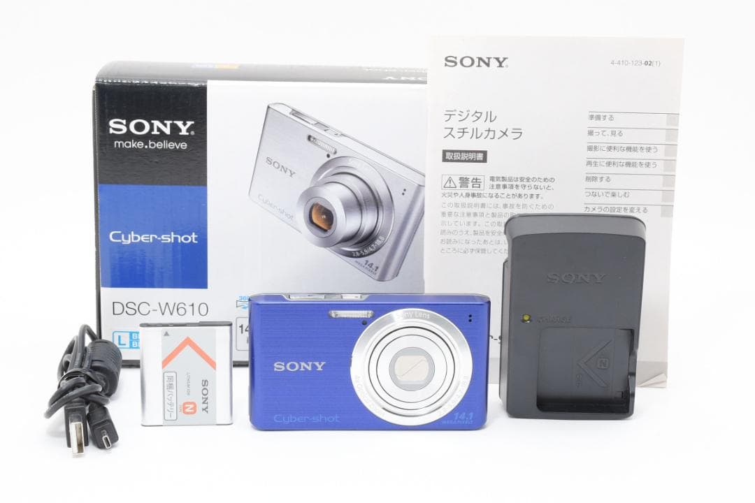 【美品】SONY Cyber-shot DSC-W610 ブルー　動作確認済 Amazon | SONY Cyber-Shot(サイバーショット) W610 (1410万CCD/光学x4