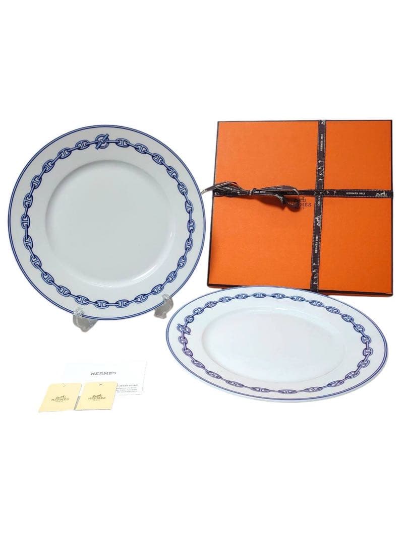 HERMES エルメス シェーヌダンクル ブルー 27cm ペアプレート 楽天市場】HERMES エルメス/シェーヌダンクル カップ&ソーサー ペア