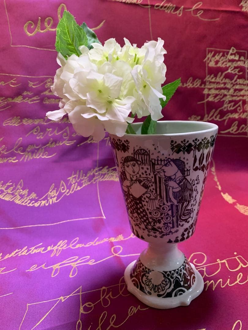 ビヨンヴィンブラッド ニモール窯のビンテージのレアなコップ型花瓶