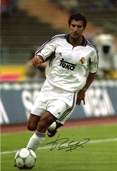 元ポルトガル代表　ルイス　フィーゴ　レアルマドリード　直筆サイン入りフォト 元ポルトガル代表 ルイス フィーゴ レアルマドリード 直筆サイン入り