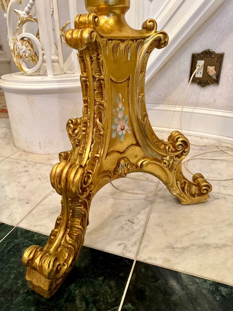 シリック 高さ200cm SILIK イタリア フロアランプ金箔 ゴールド