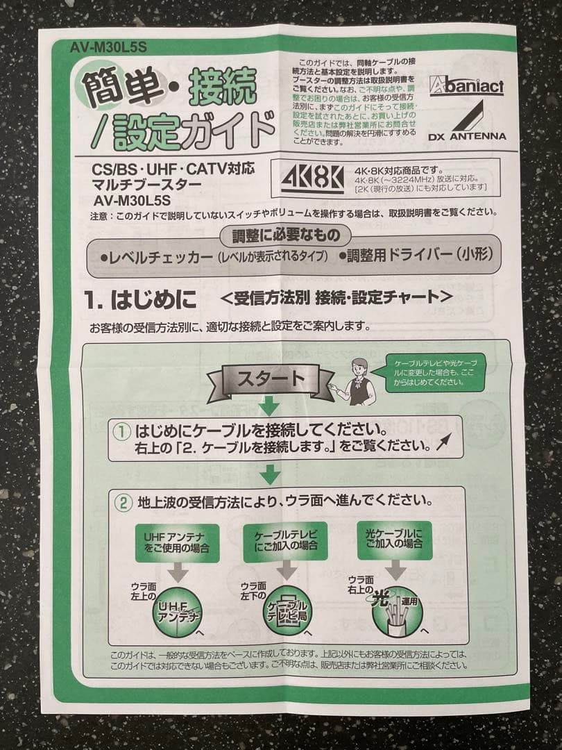 CS BS 混合ブースター Abaniact AV-M30L5S - メルカリ