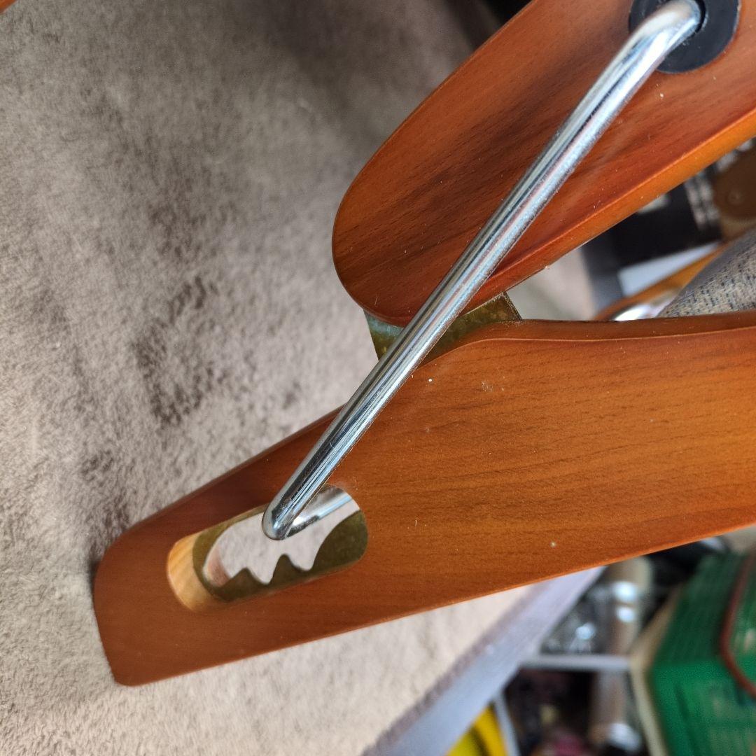 ニチハン折りたたみ座椅子 天然木 2脚セット CM-1012 昭和レトロ