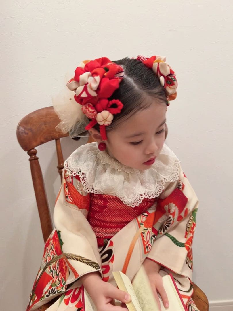 み*さ様 七五三 七五三髪飾り ヘッドドレス 着物髪飾り リメイク髪飾り