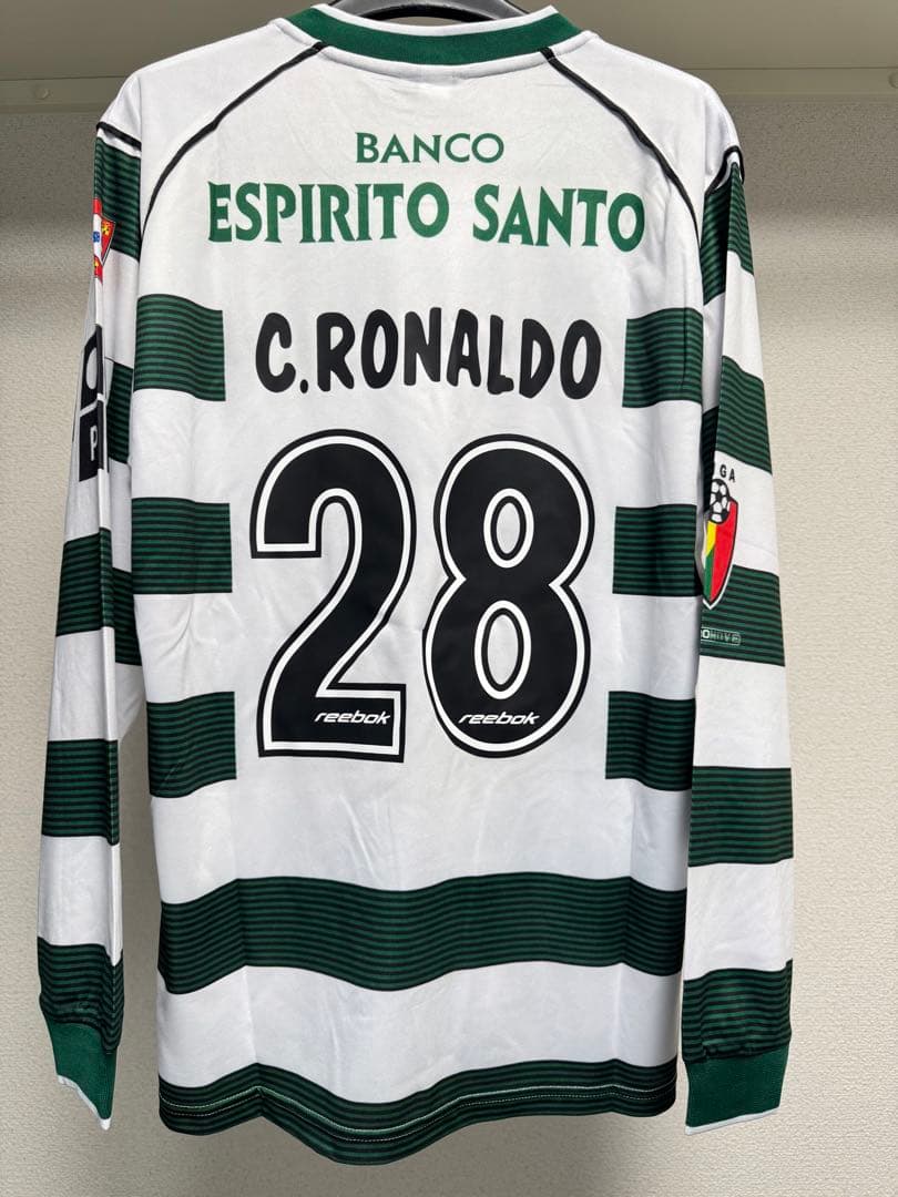 限定カラー スポルティング・リスボン C.Ronaldo 28番 シャツ Lサイズ