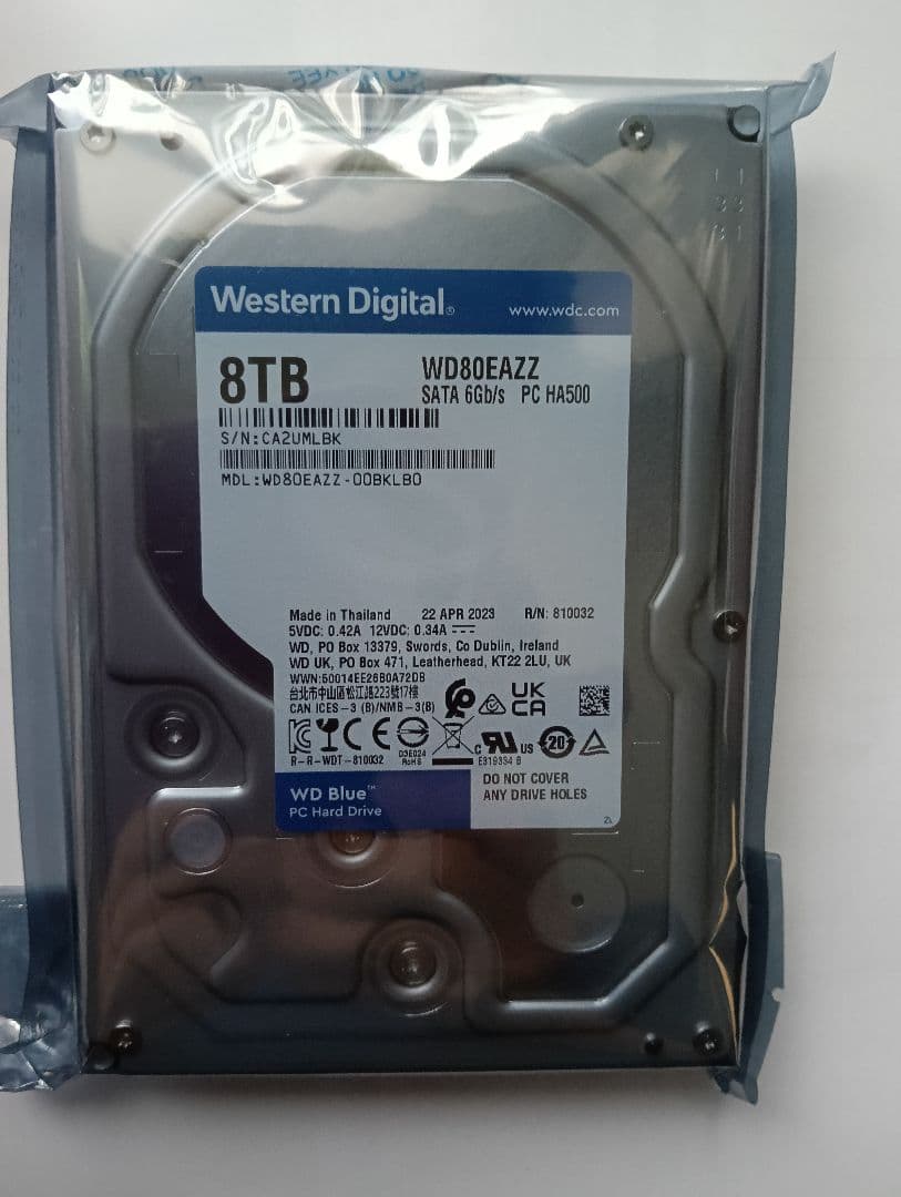 内蔵型ハードディスクドライブ WD80EAZZ Amazon | Western Digital ウエスタンデジタル WD Blue 内蔵 HDD