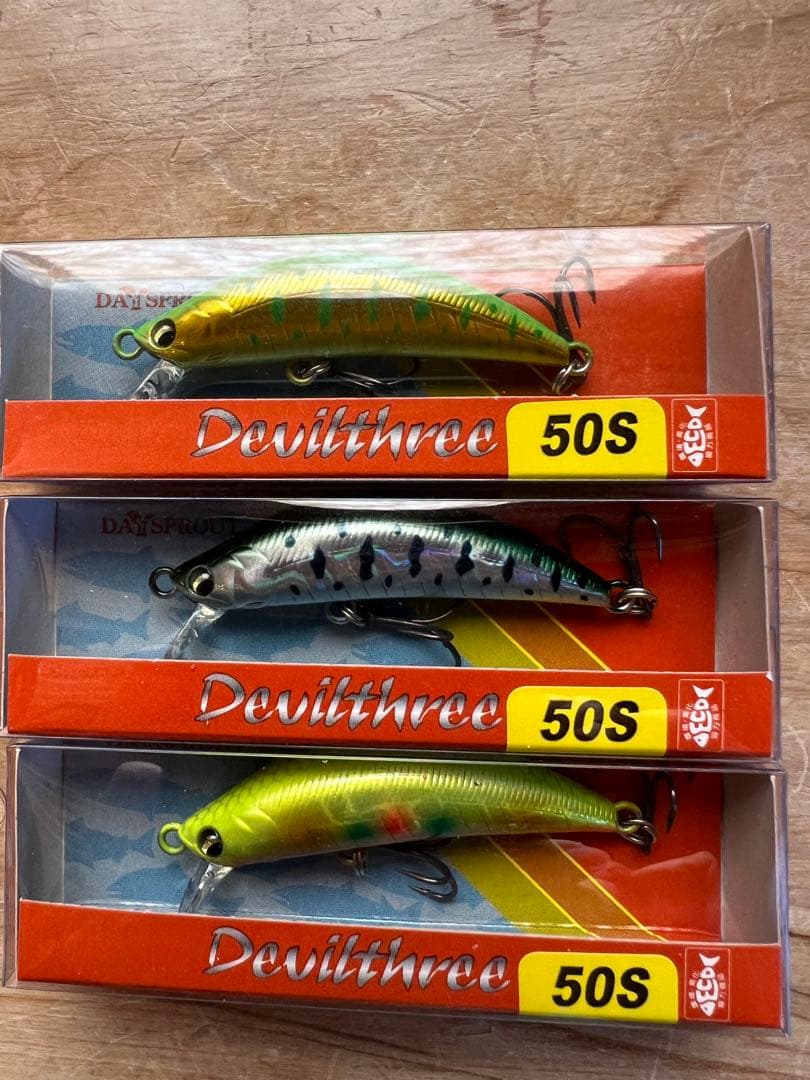 渓流ミノー ディスプラウトデビルスリー50S 6個セット DAYSPROUT
