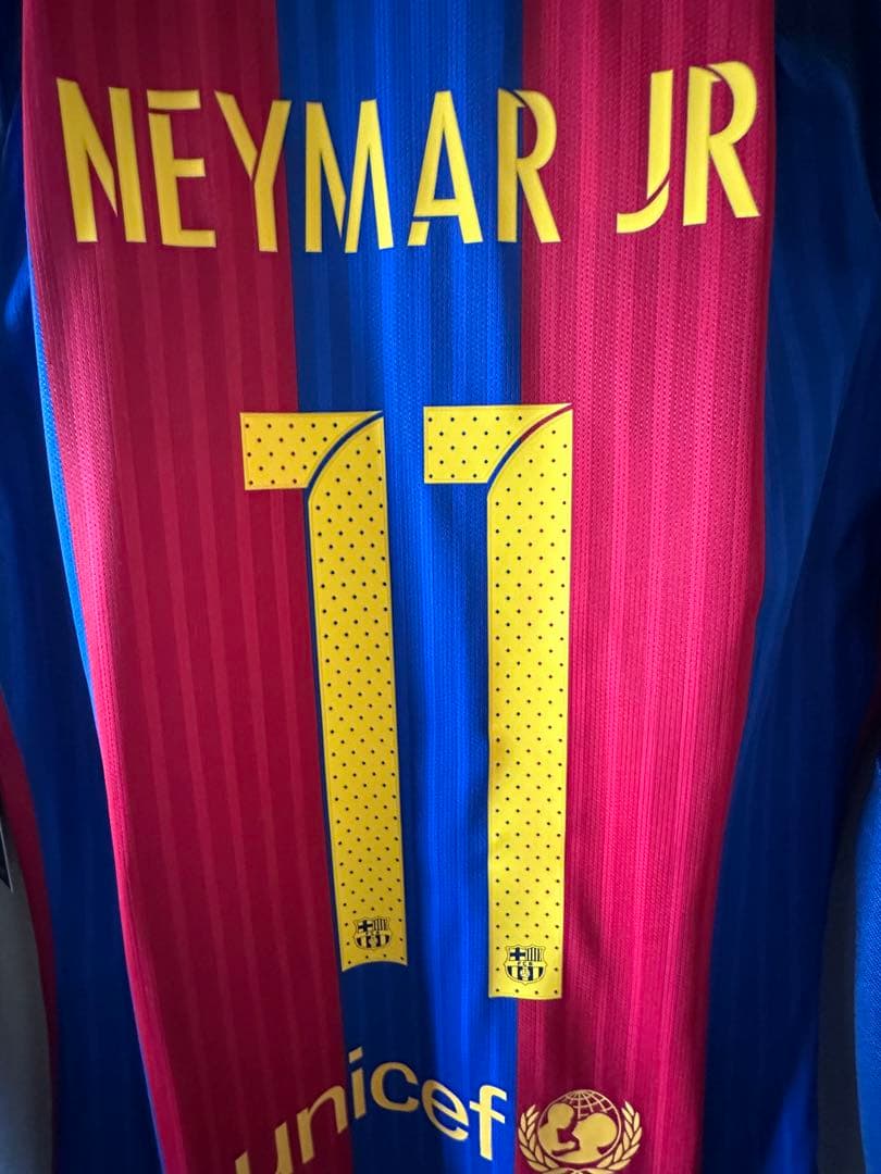 ネイマール#11】バルセロナ 選手支給 ユニフォーム 16/17 - メルカリ