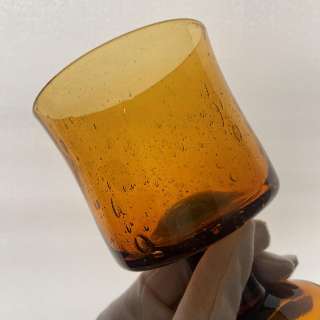 エリックホグラン BODA ガラス 脚付 花瓶 フラワーベース ビアグラス 2脚