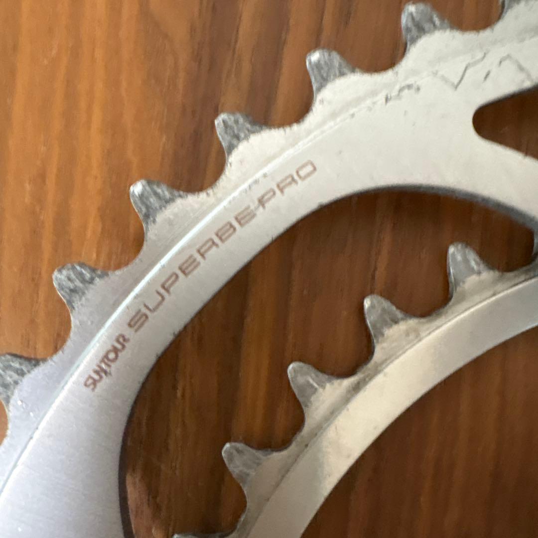 サンツァー シュパーブプロ クランクセット 52×38 170mm ボトル付
