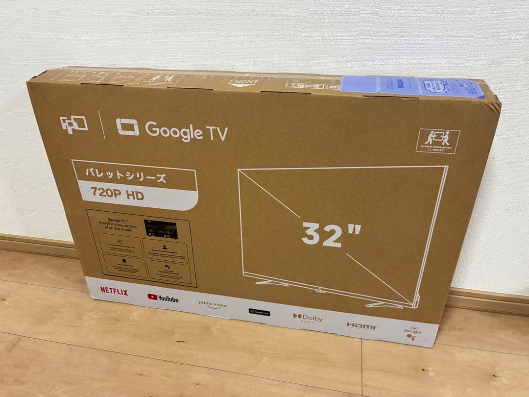 FPD チューナーレステレビ 32V型 CG32-P2 2024 モデル Amazon | FPD チューナーレステレビ 32V型 720P Google TV ネット動画