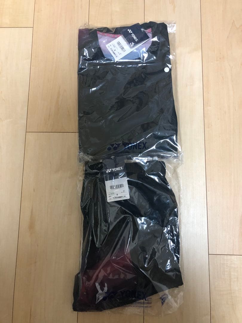 ワウリンカ 限定 ウェア セットアップ 黒×ピンク Mサイズ ヨネックス