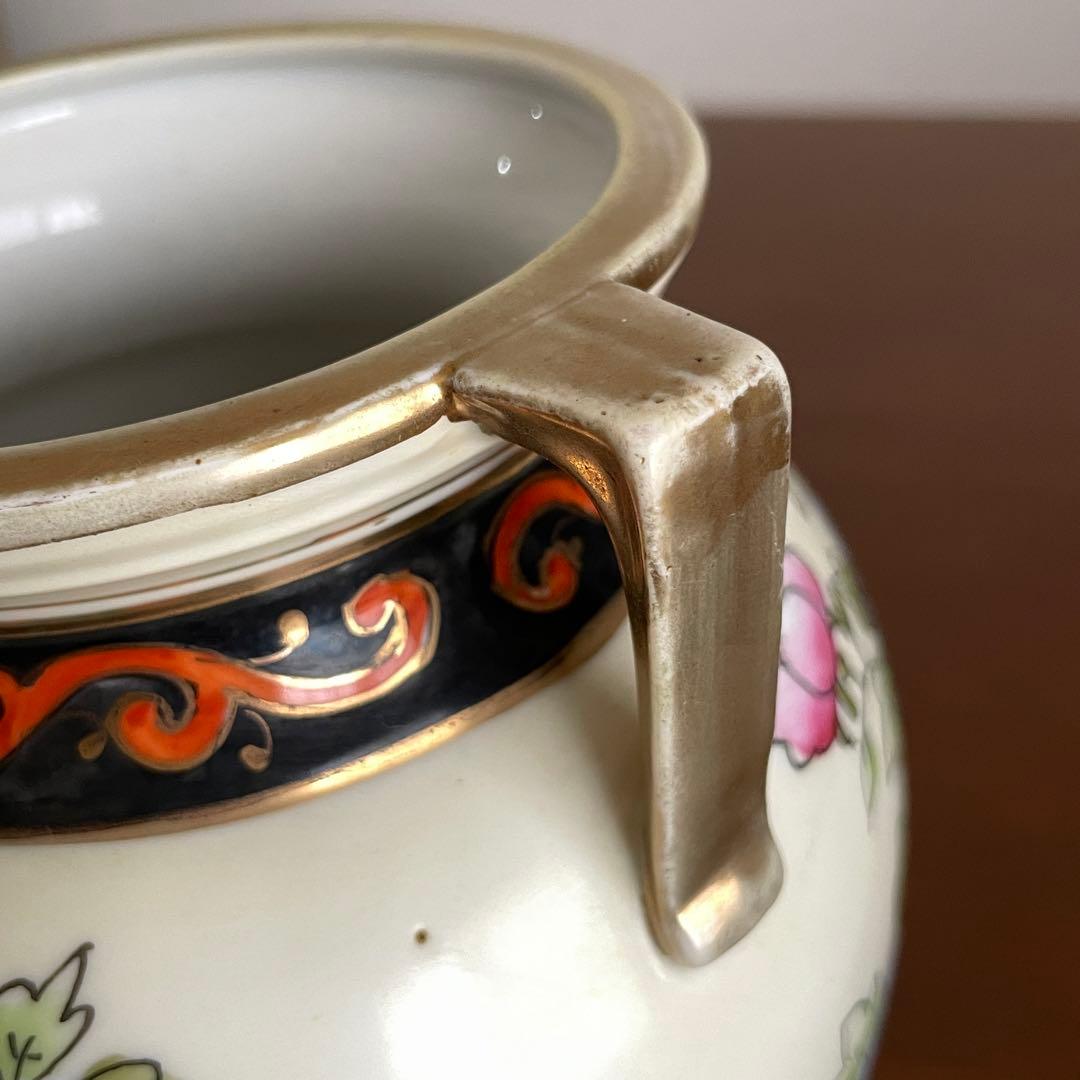 安*治様 オールドノリタケ 花鳥文 花瓶 - メルカリ