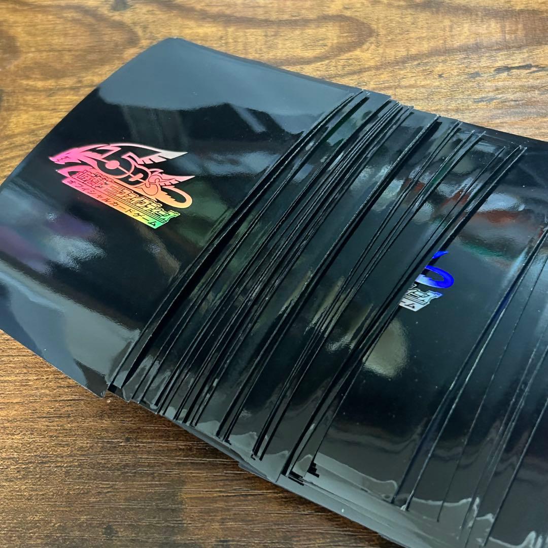 遊戯王 5D's ロゴ スリーブ 黒 ブラック 69枚 - メルカリ