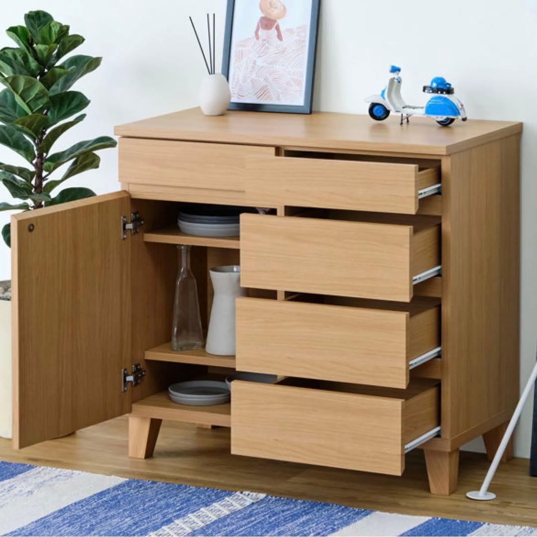 RYON サイドボード ISSEIKI BASK SB 80 ナチュラル 送料込 ISSEIKI RYON-4 SIDE BOARD 80 (MF-NA) | 【公式オンラインショップ