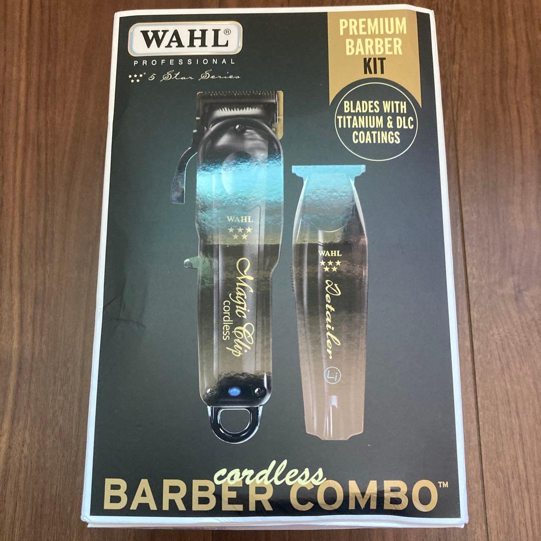 WAHL MagicClip Clipper&Detailer バリカンブラック WAHL（ウォール） コードレス バーバー コンボ 5スター マジック