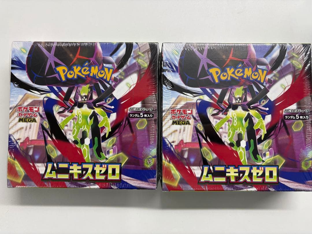 ポケモンカードゲーム　ムニキスゼロ　シュリンク付き　2BOX ポケモンカードゲーム ムニキスゼロ BOX MEGA 拡張パック 新品未開封
