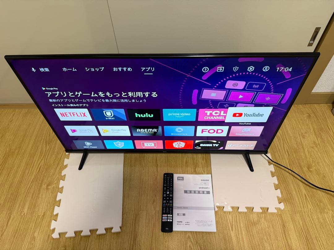 美品TCL 40S5200B 2022年製　⭕️ 地上 BS/CS、スマートテレビ TCL 液晶テレビ TCL 40S5200B [40型2Kチューナー内蔵液晶テレビ