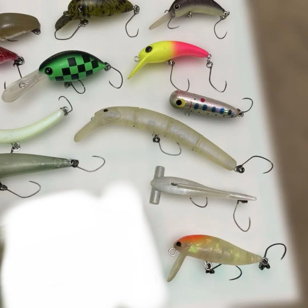 エリアトラウトルアー21個セット さかさニョロ ハイドラム GJ ミッツ