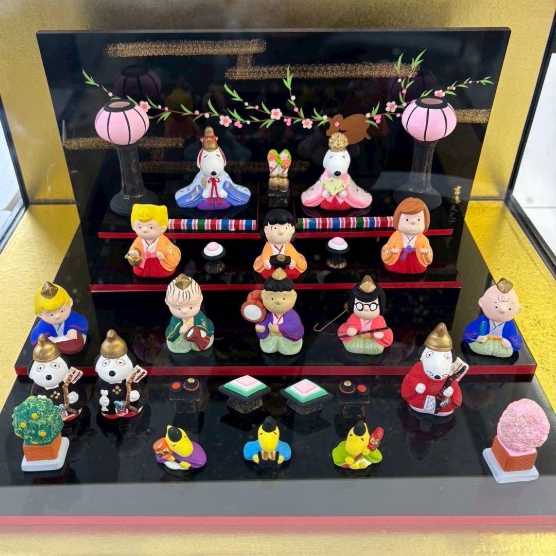SNOOPY 吉徳大光 雛人形 ひな人形 ひな祭り お雛様 置物 陶器 SNOOPY（スヌーピー） キャラクターひな人形 磁器親王飾り 吉徳大光