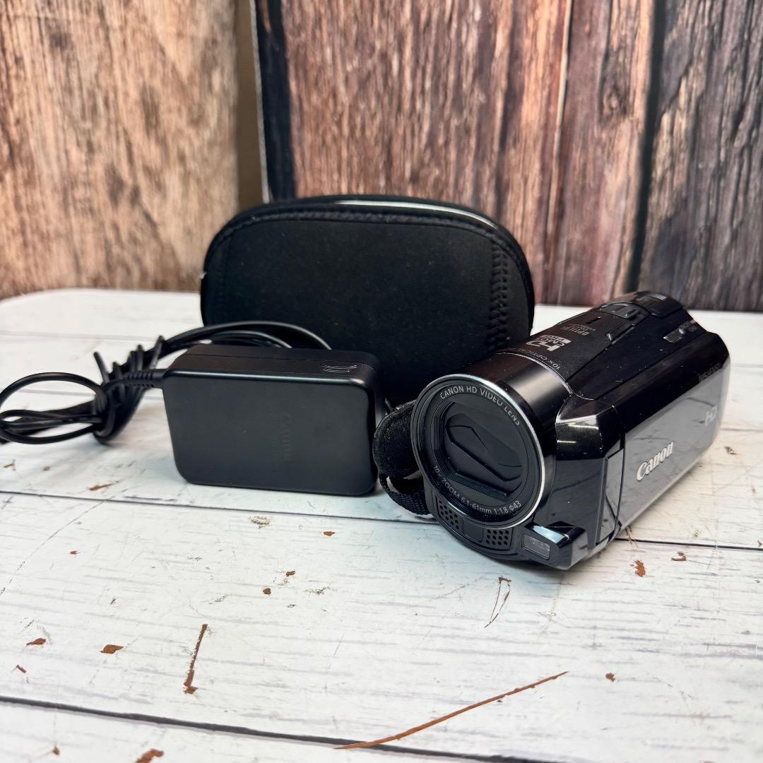 Canon キャノン iVIS HF M52 ビデオカメラ 本体 充電器付 動作 Amazon | Canon デジタルビデオカメラ iVIS HF M52 ブラック 光学10倍