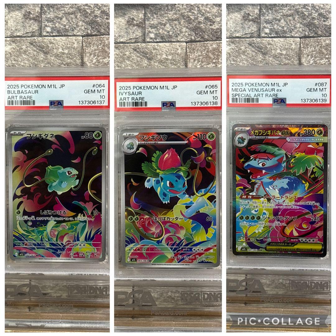 PSA10】【3連番 】フシギダネ フシギソウ フシギバナex - メルカリ