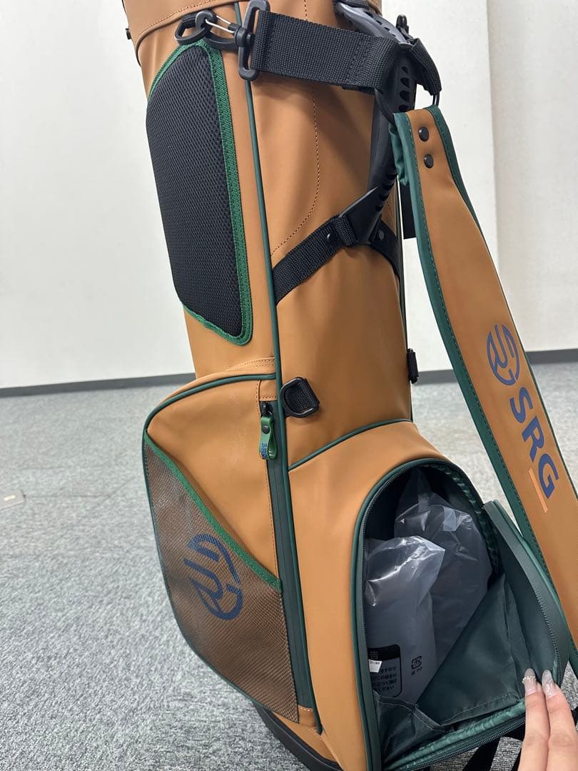 新品未使用】SRG 0711 ゴルフ キャディバッグ ブラウン カーキ - メルカリ