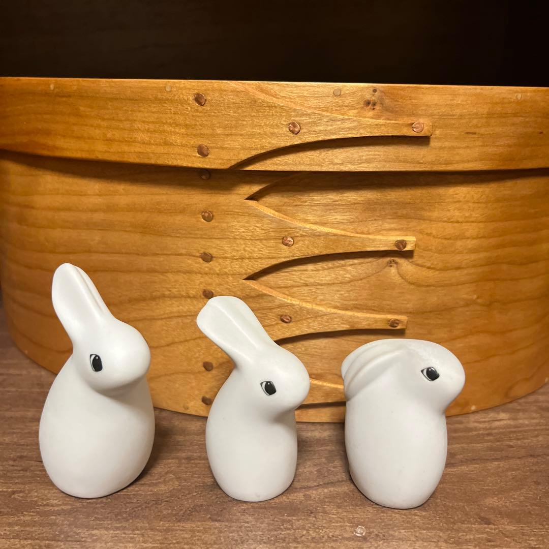 レア【廃盤品】ARABIA(アラビア) ヘルヤ バニー うさぎ 親子 3体セット