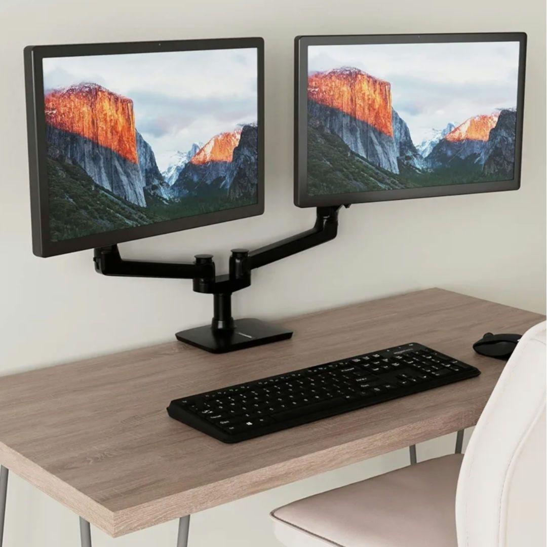 中古】Amazonベーシック エルゴトロン デュアルモニターアーム - メルカリ